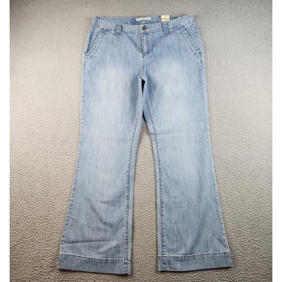 Tommy Jeans Womens 14 Y2K Curvy Trouser Flare Flap Pockets Cotton Denim (36x30) - Picture 1 of 13